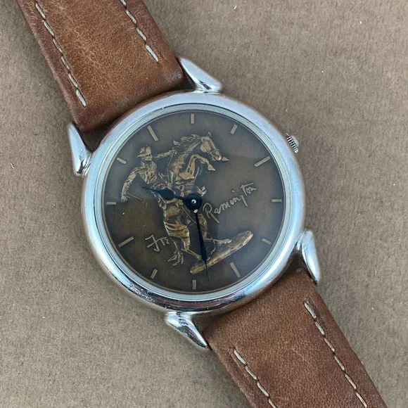 Vintage Bronco Buster by Frederic Remington Original Masterpiece Watch